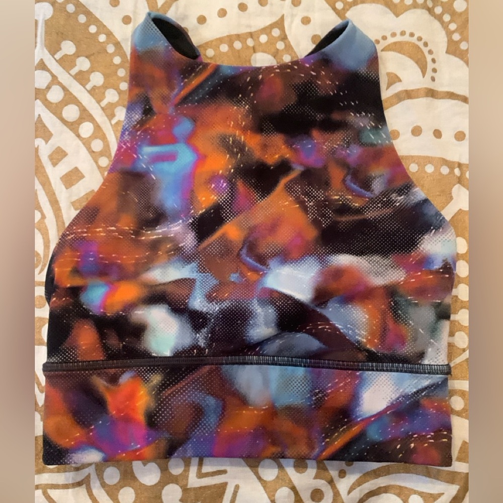 Lululemon Energy High Neck Longline Tough Bra – Hyper Drift (Size 2)
